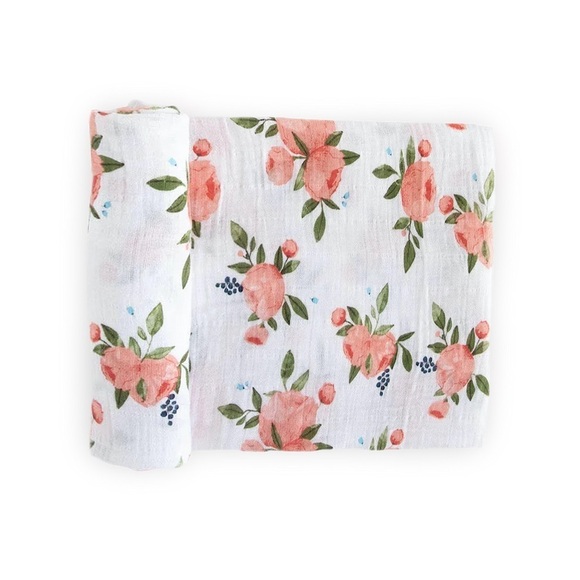EUC little unicorn floral muslin swaddle blanket - Picture 1 of 2